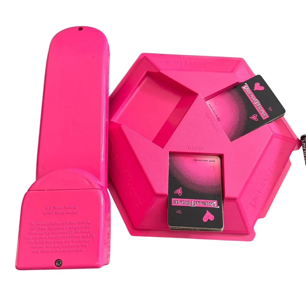 Vintage 1991 Milton Bradley Electronic Dream Phone Board Game Pink 90s Retro Toy - Picture 6 of 11